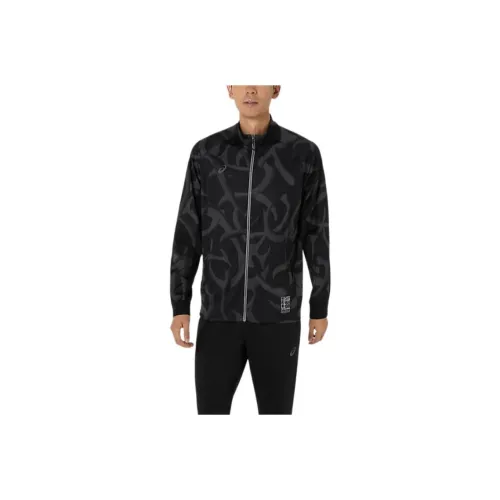 Asics Jackets & Coats Men's Black Gray
