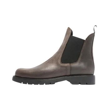 KLEMAN CLEON MANUFACTURE TONNANT EC Short Chelsea Boots 3cm Unisex Chestnut Brown