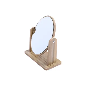 Sweet Pillow House Portable Wooden Rotatable Make Up Mirrors Toilet