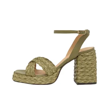 Castañer Valeriette One Strap Sandals 10cm Women's Green