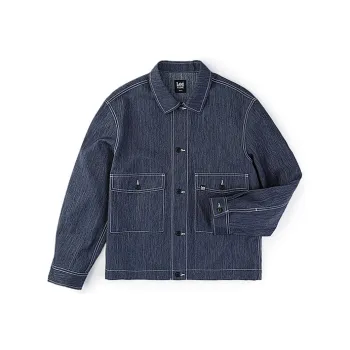 Lee Jackets Men Denim Blue