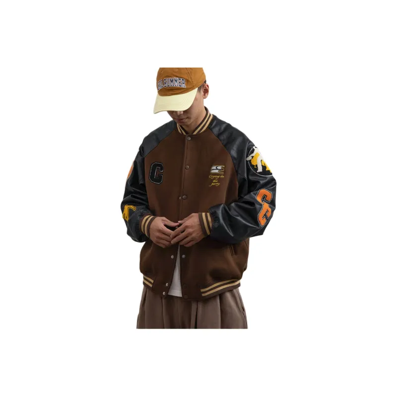 Crying Center Baseball Jacket Unisex-0