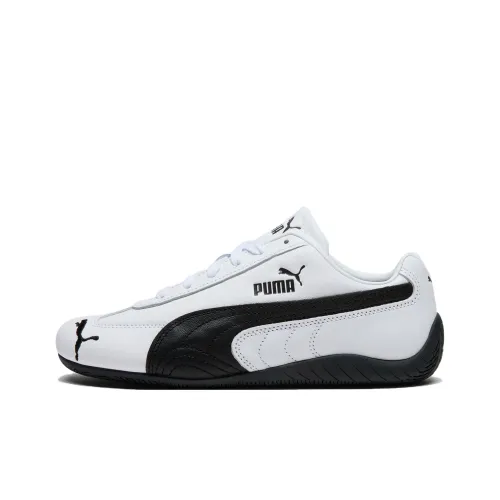 PUMA Anti Slip Wear Resistant Low Top Casual Shoes Women's White Black