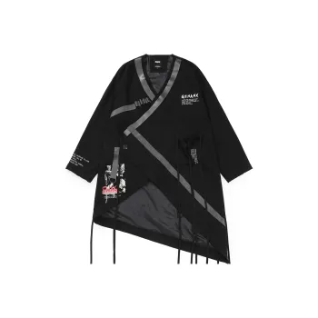 GENANX Trench Coat Unisex Black