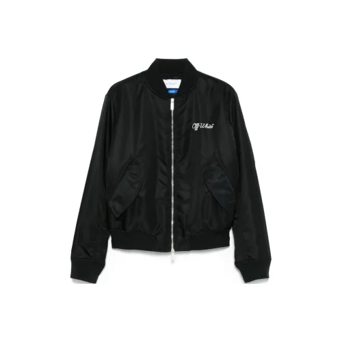 OFF WHITE Script Dri-FIT Zip Up Bomber Jacket