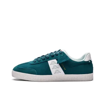 Kappa Back to Back Anti Slip Wear Resistant Low Top Skateboard Shoes Unisex Glass Green/Classic White