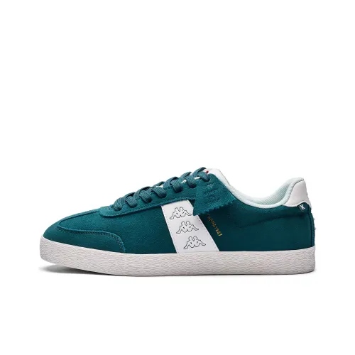 Kappa Back to Back Anti Slip Wear Resistant Low Top Skateboard Shoes Unisex Glass Green/Classic White