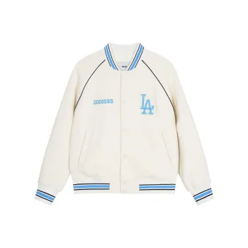 MLB SS24 Baseball Jacket Unisex White