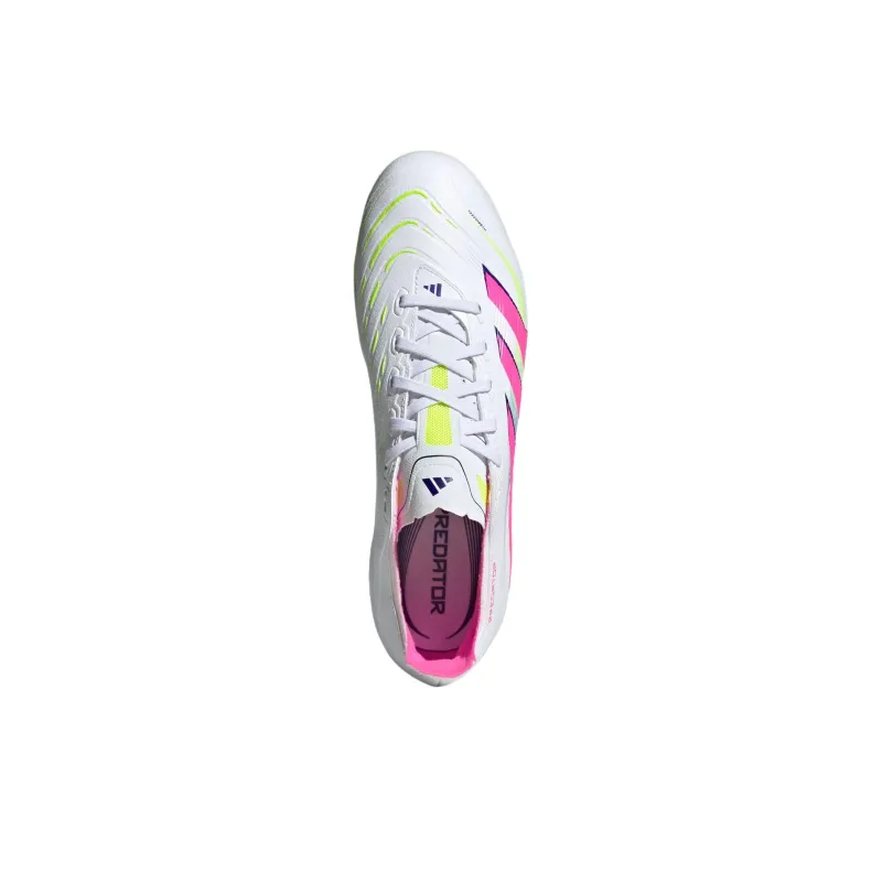 Adidas PREDATOR LEAGUE Anti Slip Wear Resistant Soccer Shoes Men's White Pink-4
