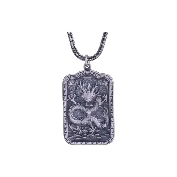 Angel Wishes 999 Fine Silver Sterling Silver Necklaces Men's