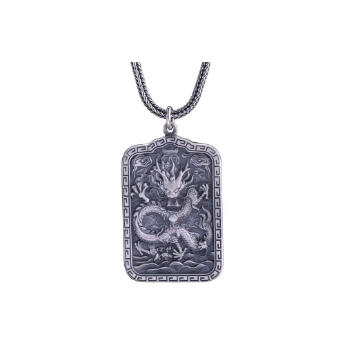Angel Wishes 999 Fine Silver Sterling Silver Necklaces Men's