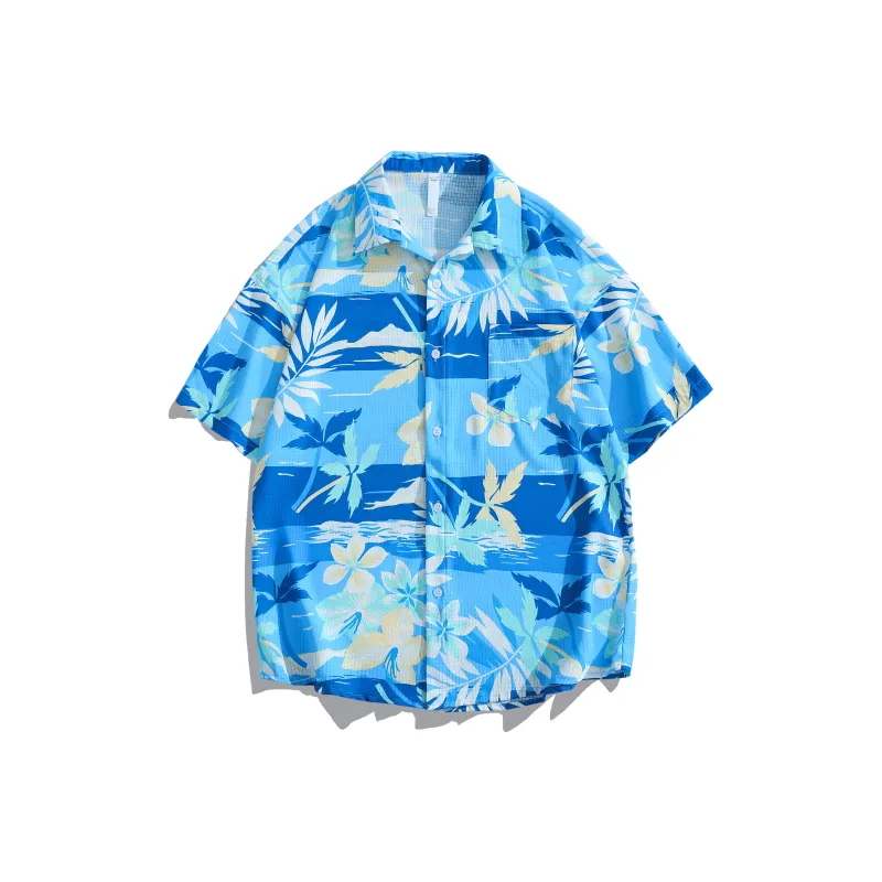 JUCY JUDY Shirt Unisex Hawaii Blue-0