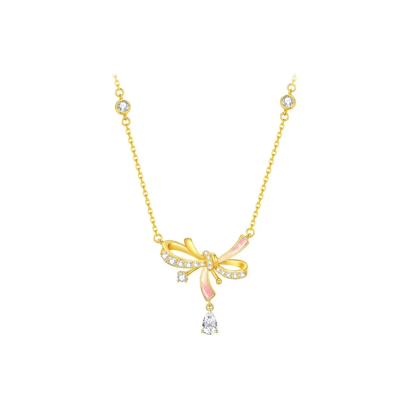 CHOW TAI SENG S925 Silver Necklaces Women's-1