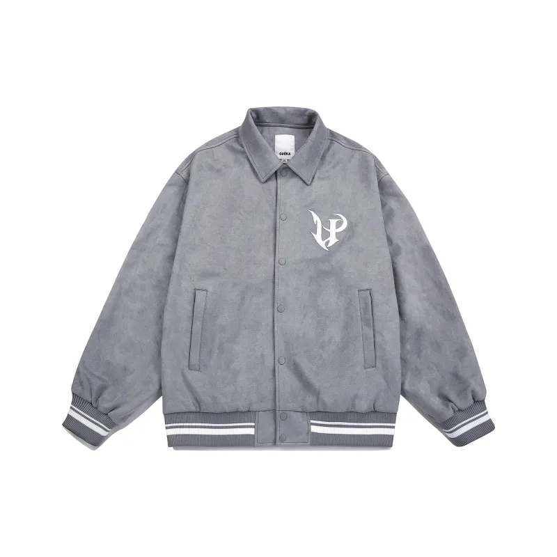 Guuka Baseball Jacket Men's Gray-0