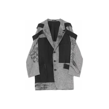 Yohji Yamamoto Layered design Linen Blazer