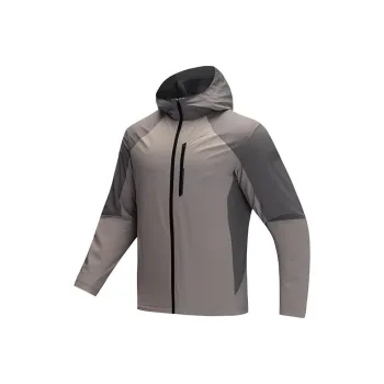Anta Variety Training Collection Jackets Coats Men's Silent Gray/Light Chestnut Gray
