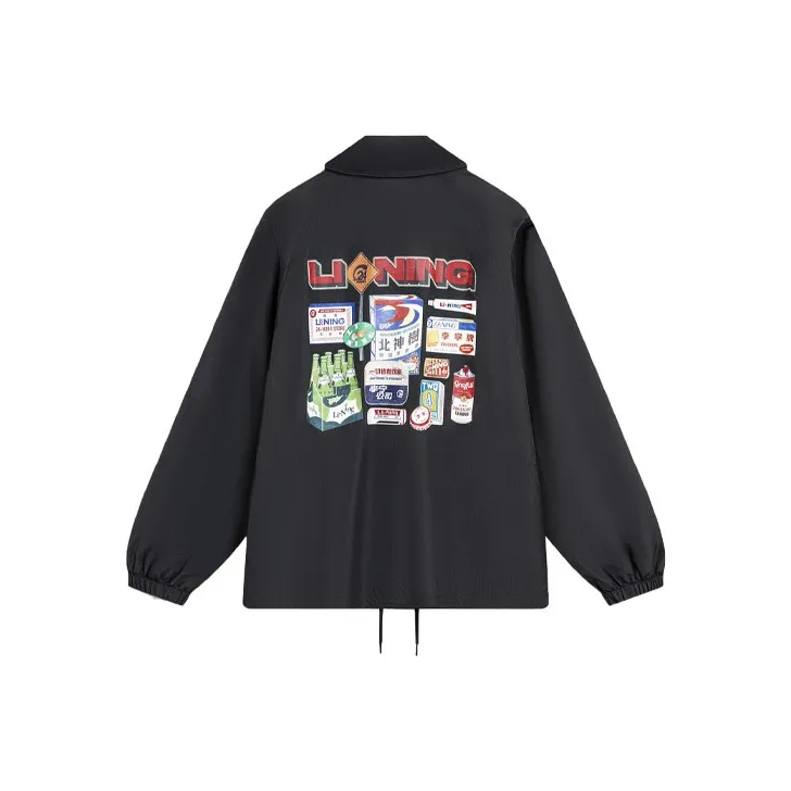 LiNing Skateboard Jackets Coats Men's Black-0
