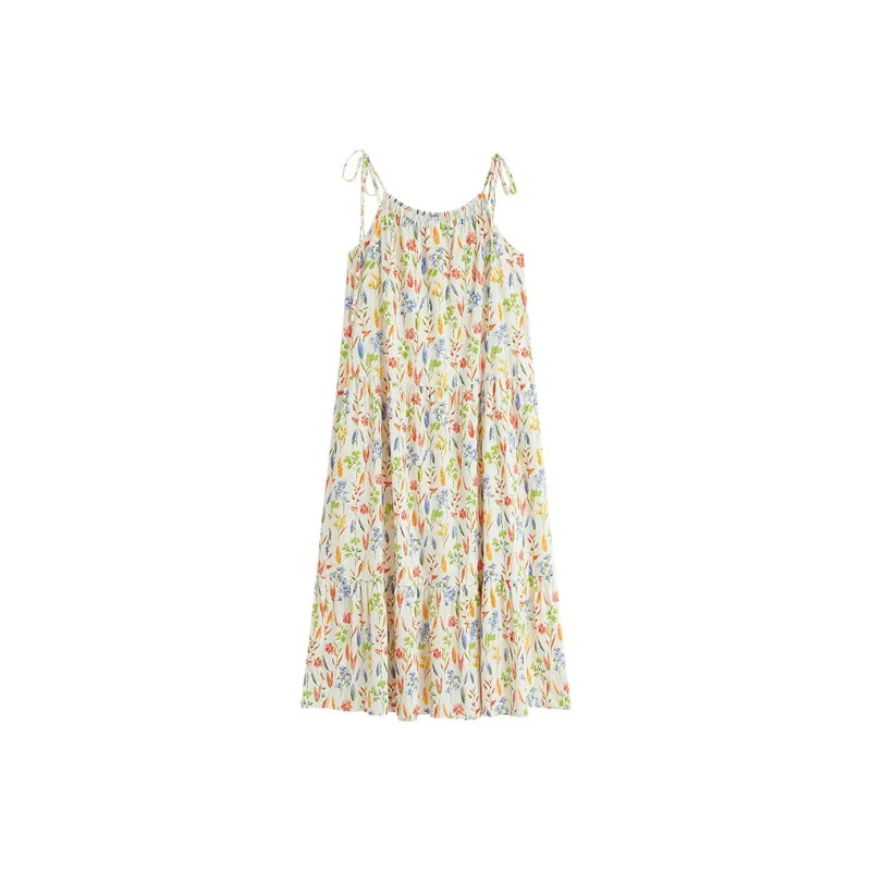 Inman Sleeveless Dress Women's Fresh Floral-1