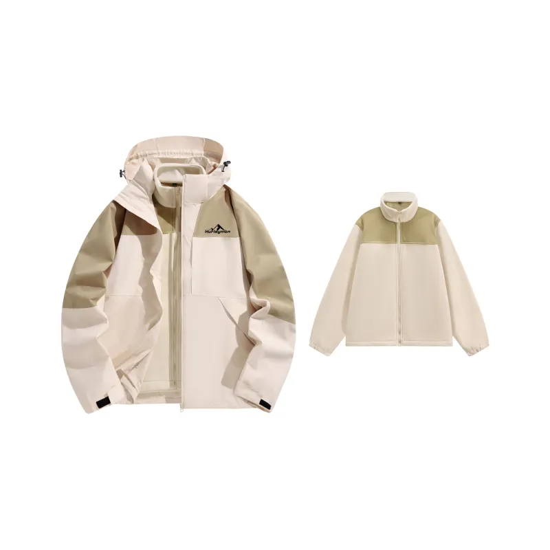 Hurley AW24 Water-Resistant Windproof Warm Water-Repellent Cold-Resistant Rainproof Windbreaker Jacket Unisex-7