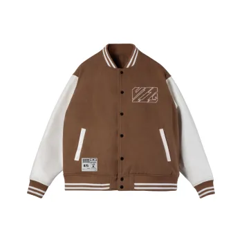 UZIS Baseball Jacket Unisex Brown