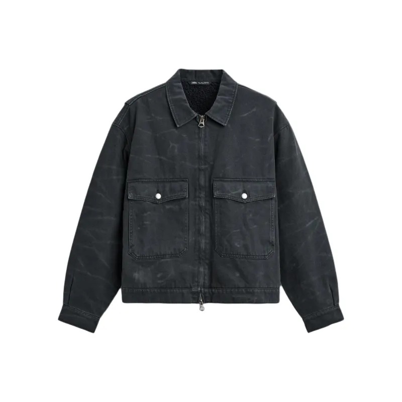 ZARA Jackets Men Blue-0