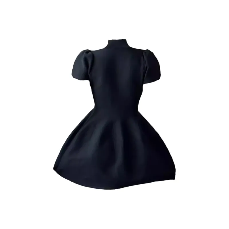 AURORA MUSE Short Sleeved Dress Women's Black-1