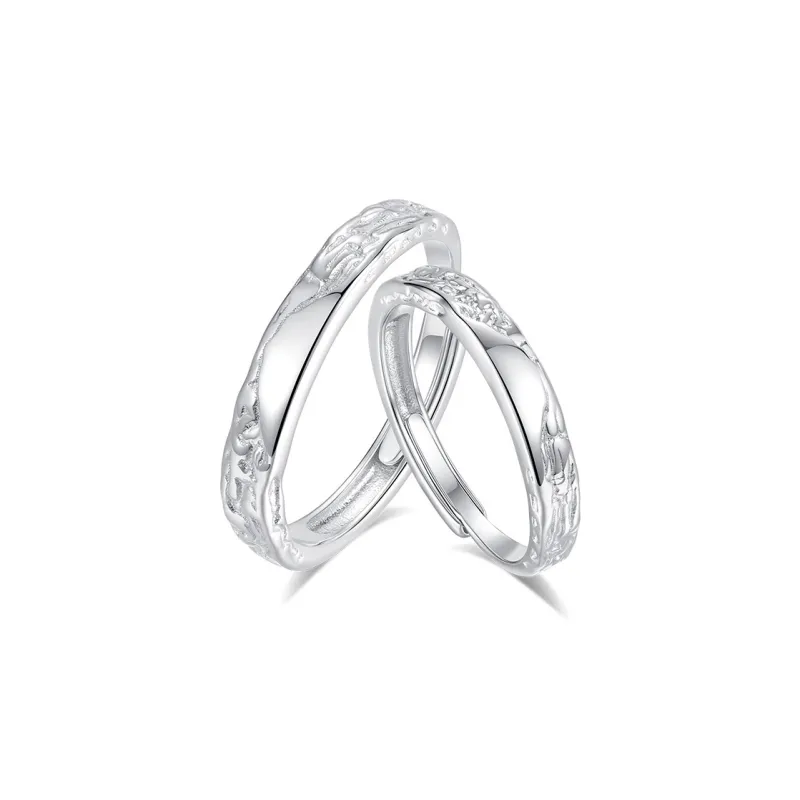 SHENGYALUO 999 Fine Silver Rings Unisex-0