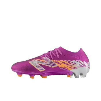 New Balance FURON ELITE V8 FG Rubber Long Studs Anti Slip Wear Resistant Soccer Shoes Unisex Purple