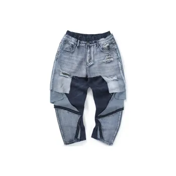 GENANX Straight Jeans Men's Denim Blue