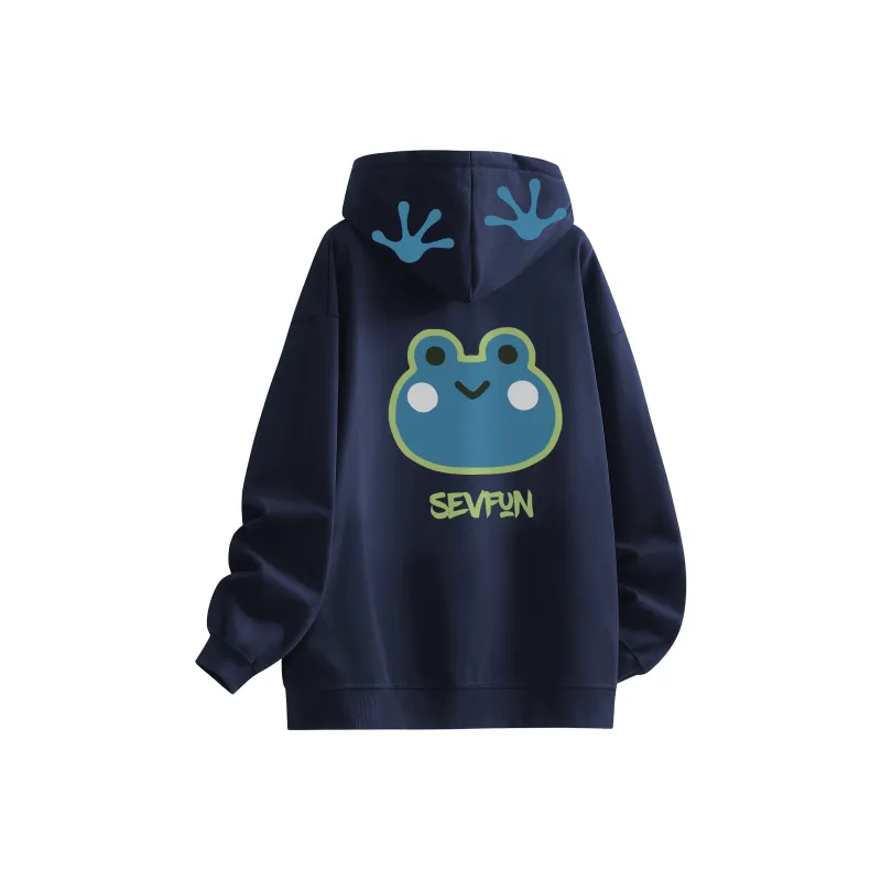 7 SEVFUN Sweatshirt Unisex Navy Blue-6