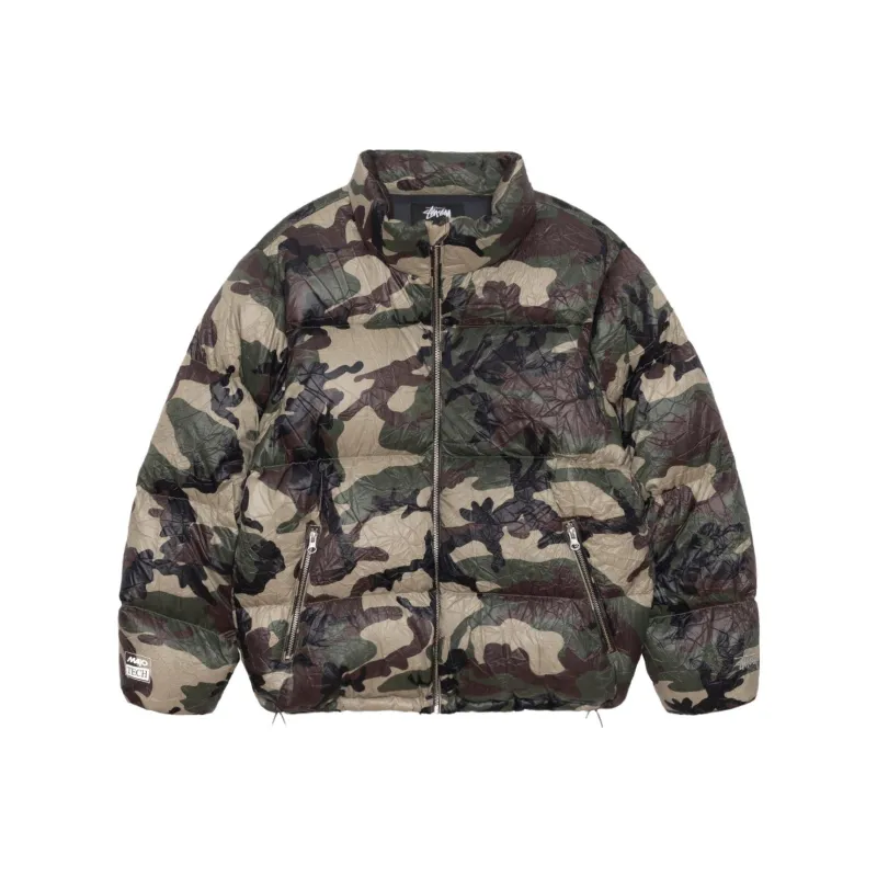 Stussy Wrinkled Nylon Down Puffer Jacket-5