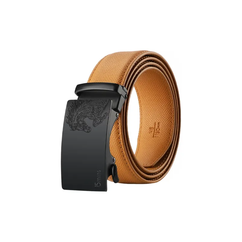 15 MINS Cow Split Leather Belts Men's Width 3.5cm-7