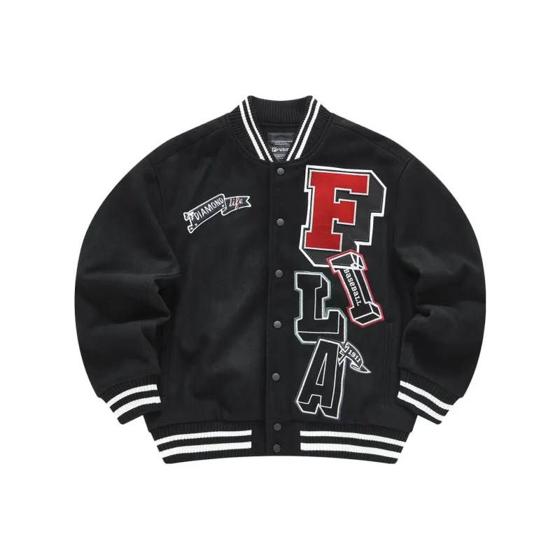 FILA FUSION Baseball Jacket Men's Pitch Black-0