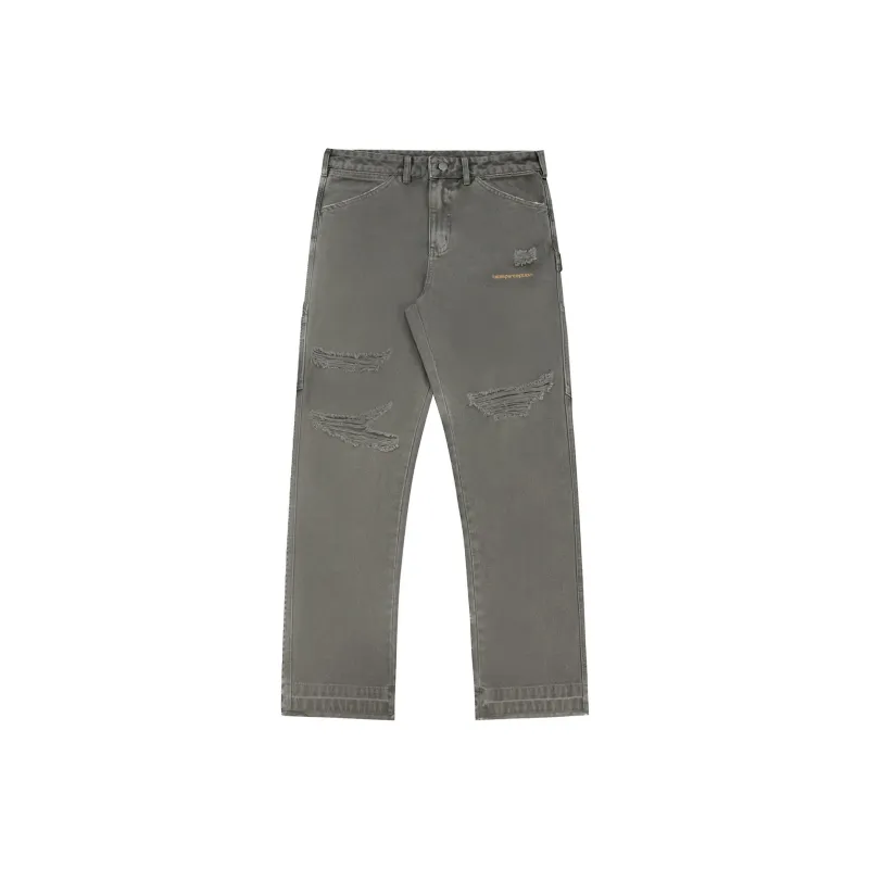 False Perception Jeans Unisex Washed Gray-0