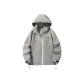 Gray Single Windbreaker Jacket