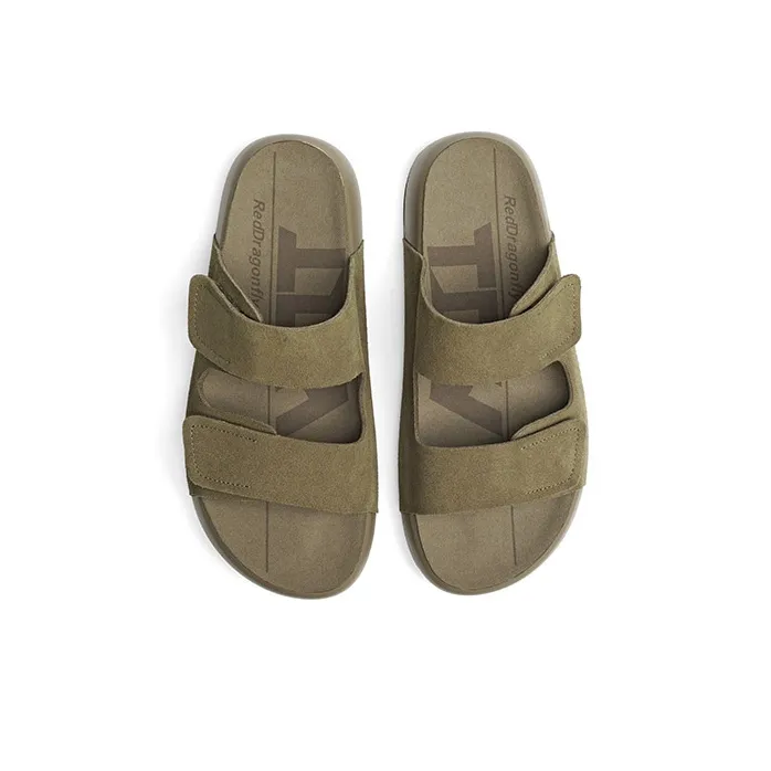 RED DRAGONFLY Rubber Sole Slip Resistant Abrasion Resistant Slide Slippers Women's-9