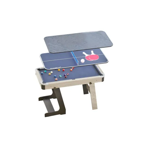 HUANGGUAN Foldable 3 in 1 Pool Table, Table Tennis Table, Study Desk, And Multi Use Coffee Table Board Games