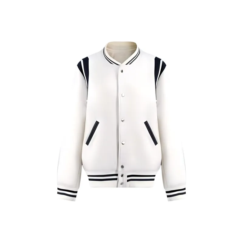 RTTO Baseball Jacket Unisex Ecru-0