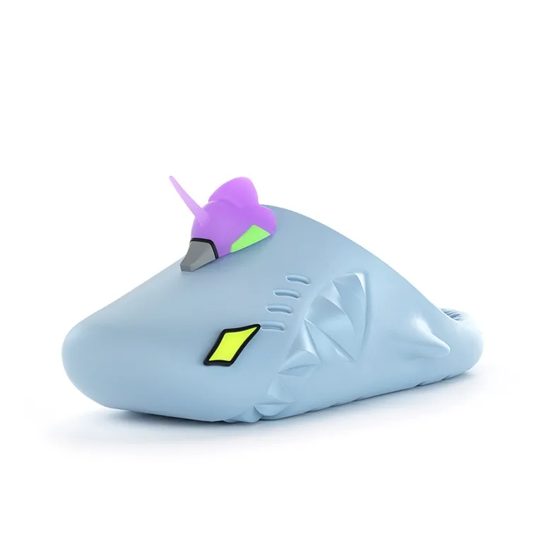 HelloSlippers Sharkicks Mule Mecha, Closed Toe Slippers Unisex-0
