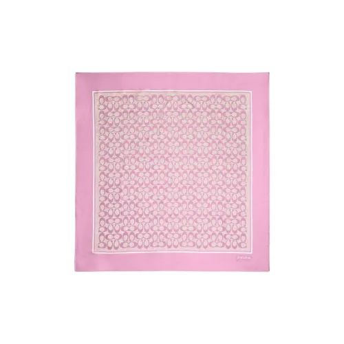 COACH Mulberry Silk, Silk Scarves Unisex Red