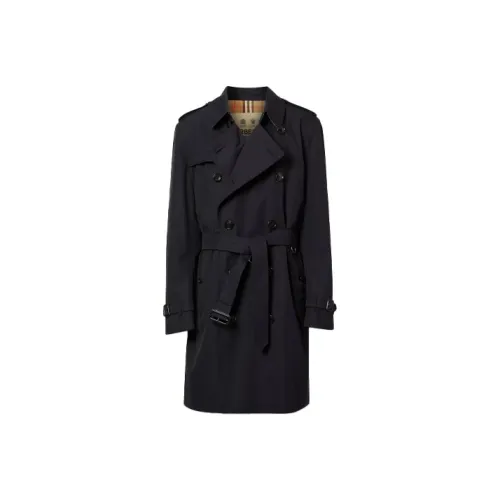 Burberry Trench Coats Men Black