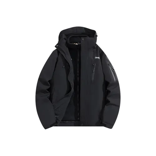Jeep Waterproof And Windproof To Keep Warm Outdoor Windbreaker Coat Unisex