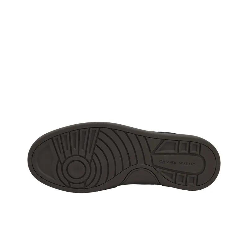 URBAN REVIVO Low Top Casual Shoes Men's Black-3