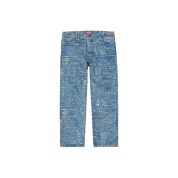 Supreme Checks Embroidered Jean