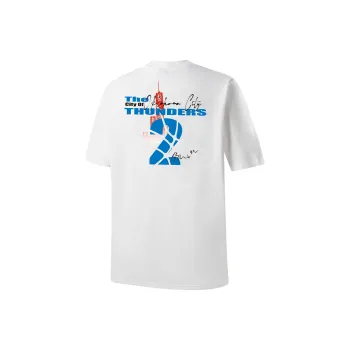 NBA Oklahoma City Thunder T Shirt Unisex White