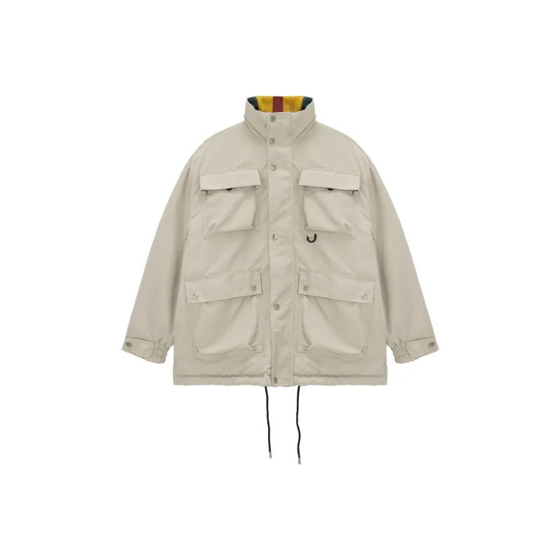 UNVESNO Puffer Jacket Unisex Khaki-0