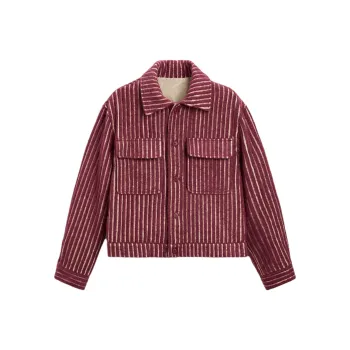 ZARA Jackets Coats Men's Overripe Plum Color