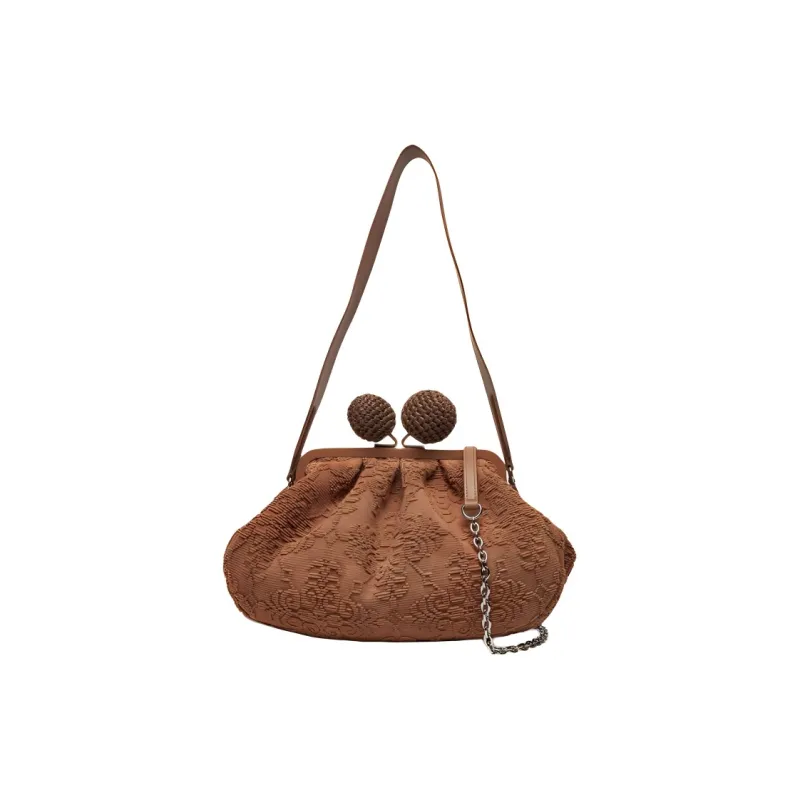 WEEKEND MaxMara Cotton Handbag Women's Brown-3