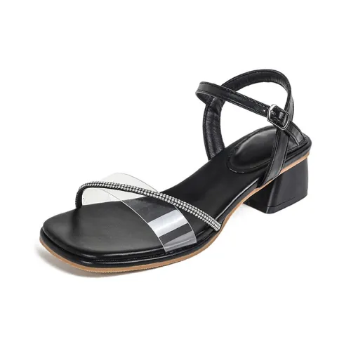 MCKP One Strap Sandals 3.8cm Women's Black