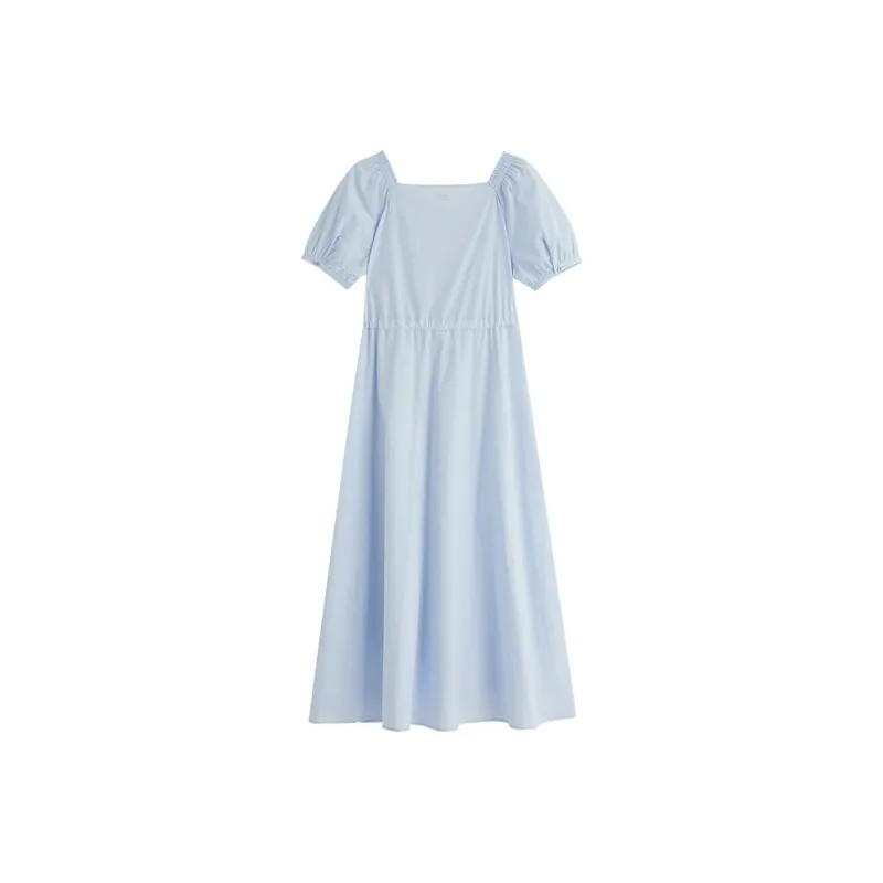 Inman Short Sleeved Dress Women's Sky Blue-1